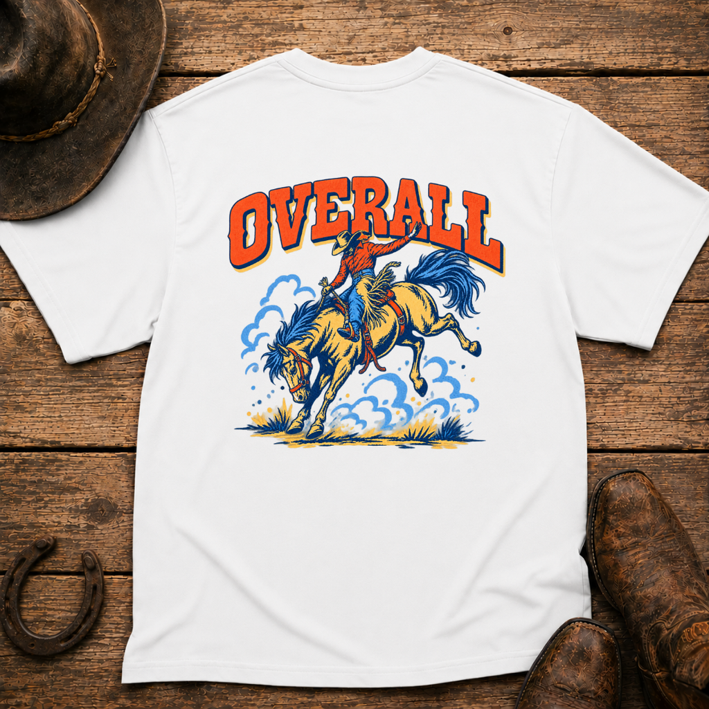 Bucking Bronco T-Shirt | Minimal Chest Emblem