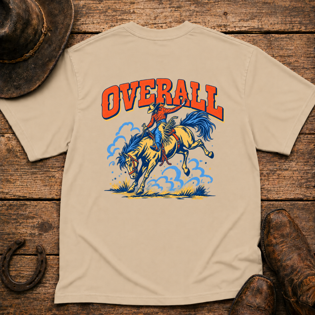 Bucking Bronco T-Shirt | Minimal Chest Emblem