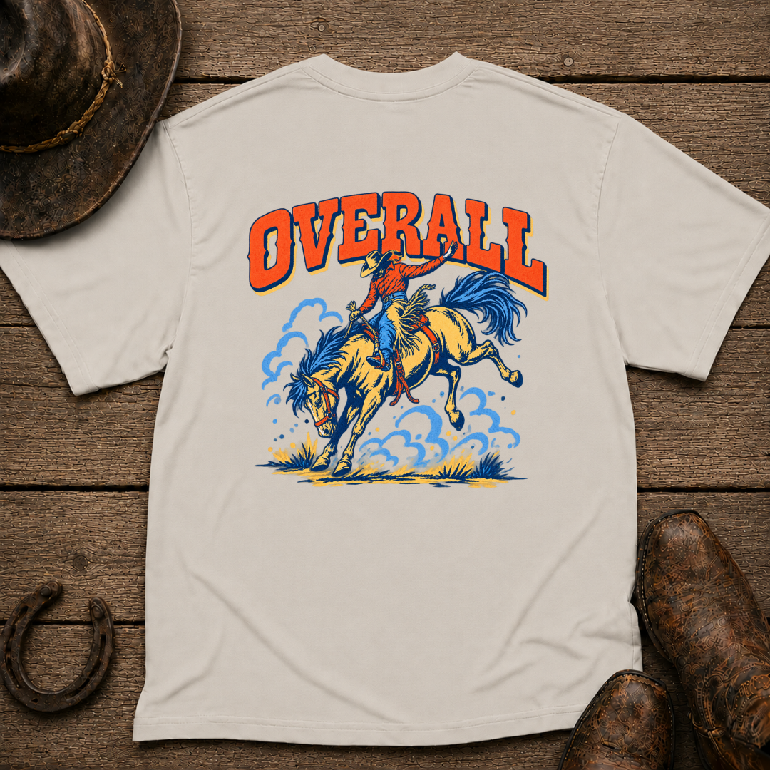 Bucking Bronco T-Shirt | Minimal Chest Emblem