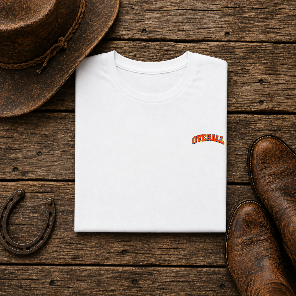 Bucking Bronco T-Shirt | Minimal Chest Emblem