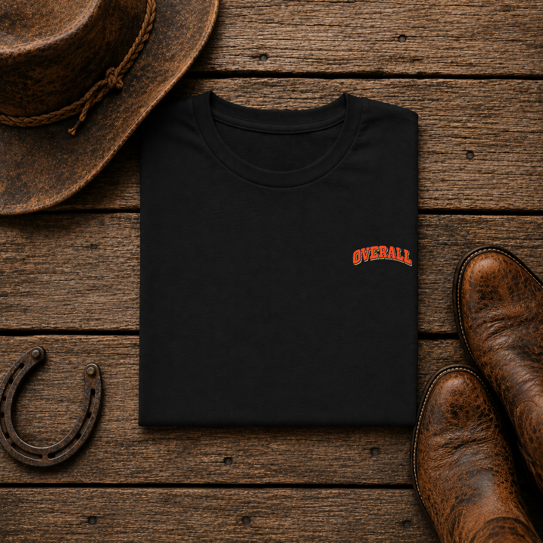 Bucking Bronco T-Shirt | Minimal Chest Emblem