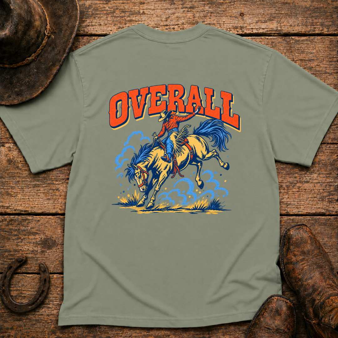 Bucking Bronco T-Shirt | Minimal Chest Emblem